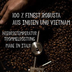 | Kaffeebohnen extra fort | Expresso 100% Robusta | viel Kaffein wenig Säure | 1000g de Ganze Kaffee Bohnen | geigeint für Entièrement automatique | avec garantie de garantie