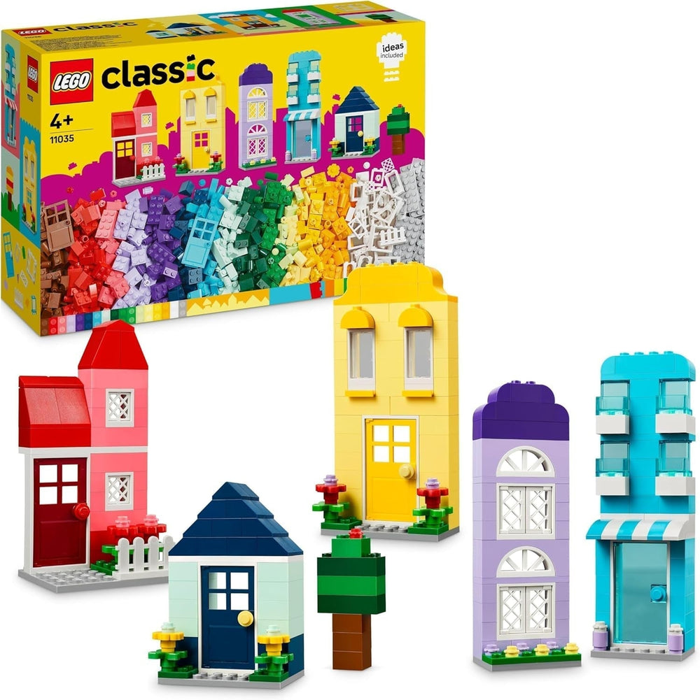 LEGO Classic Creative Houses Ensemble de Briques de Construction pour Enfants 850 Briques Jouet de Construction Jouet de Construction de Maison avec Accessoires Cadeau pour Garçons et Filles de 4 Ans 11035 Ensembles de Construction Besuche den LEGO-Store Single