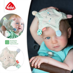 Fehn étoile de mer crépitante - jouet bébé à saisir et à jouer & jouet crépitant pour bébés et jeunes enfants à partir de 0 mois & SIGIKID 41179 jouet à saisir papillon étoiles rouges et vertes Jouets pour bébé Naty Shop