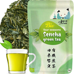 Goodwei Sencha Ceai verde organic Four Seasons - Ceai verde aromat, uÈor amar, 250 g