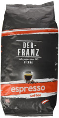 Der-Franz Espresso Kaffee, Intensité 5/5, Arabica et Robusta, Ganze Bohne, 4 x 1000 g