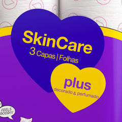 Renova - Papier toilette Skin Care Plus, Décoré, Parfumé - 12 rouleaux (Papier toilette)