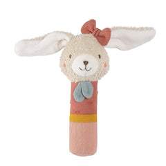 Fehn bâton de préhension pour enfants jouet lapin fehnNatur - jouet d'activité motrice avec hochet pour saisir, câliner - jouet de préhension en coton biologique - jouet pour bébés et jeunes enfants à partir de 0 mois Jucarii Bebe Naty Shop Nature du lapin