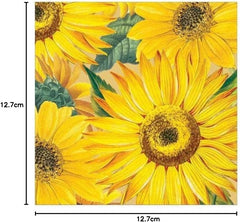 Serviettes en papier tournesol, 20 pièces par paquet