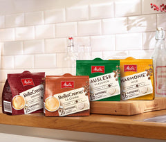 Melitta BellaCrema Intenso gemahlener Röstkaffee en dosettes de café 10 x 16 dosettes & Café Bistro Röstkaffee en dosettes de café, 100 dosettes