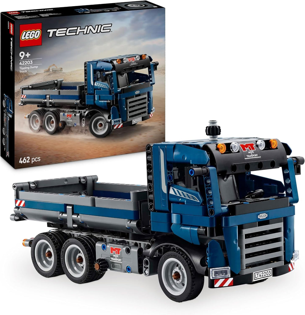 Jouet LEGO Technic Dump Truck avec volant et dumper mobile - véhicule de construction bleu - idée cadeau pour anniversaires ou vacances - jeu de construction pour garçons et filles à partir de 9 ans 42203 Jeux de construction Besuche den LEGO-Store Default title