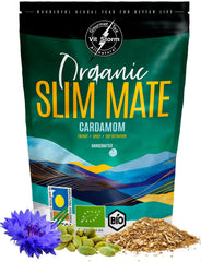 VITSTORM® Slim Tea Cardamom – Ceai Yerba Mate BIO – Cură de detoxifiere și ceai diuretic – 100G