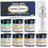 Paillettes comestibles pour boissons, 4 grammes Glitter Naty Shop Set 7 couleurs