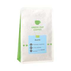 Café - Raos I 100% Arabica I Kaffeebohnen 250g I Idéal pour les automates, les cafetières et les presses françaises avec chocolat, nussigen Aroman I Dunkle Röstung