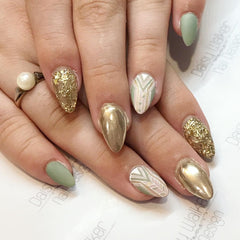 GZMAYUEN Chrome Pulver pour ongles 6 couleurs miroir Chrome poudre à ongles Pigment poudre Nail Art