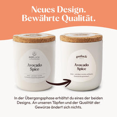 Potluck | Zimt Zauber | Würzmischung im Keramiktopf | 90g | Vegan, glutenfrei und mit natürlichen Inhaltsstoffen
