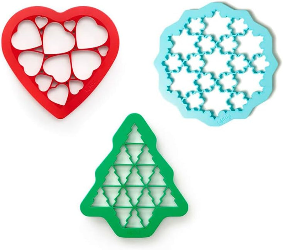 Forme de biscuiți de Crăciun Lékué, set de 3