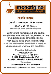 Café en grains Arabica Pérou Tunki - 1 Kg