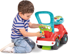 Clementoni - 17747 - Nicolò Go Go 3 en 1 - Voiture équestre, enceinte électronique d'apprentissage, premiers pas, lumières et sons, jeu pour les 1 an - Made in Italy Bebe Toys Naty Shop
