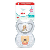 Sucettes NUK Perfect Match Air pour bébés | 6-18 mois | Sucettes orthodontiques qui favorisent la circulation de l'air et préviennent les éruptions cutanées causées par la salive | 95 % d'acceptation par les bébés** | Disney Winnie l'ourson | Paquet de 2