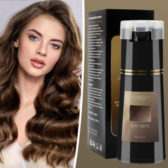 Shampoing pour coloration de cheveux, shampoing pour coloration instantanée 3 en 1, shampoing pour coloration instantanée des cheveux, shampoing pour coloration de cheveux noirs, shampoing pour coloration de cheveux (brun clair) Naty Shop Hair Dye