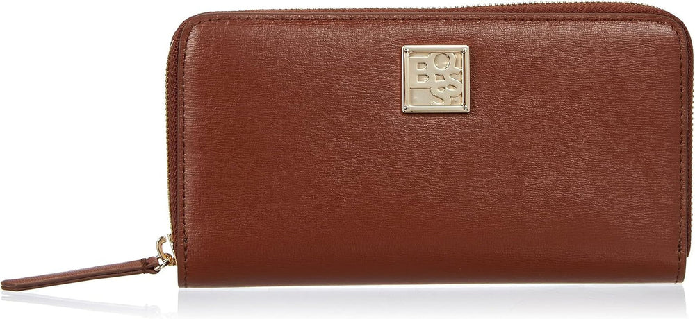 BOSS Dames Blanca Ziparound-n Portefeuille Portefeuille Femme Naty Shop Ouvert Marron242 Taille Unique