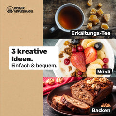 Bremer Gewürzhandel gingembre, morceaux de fruits secs épicés, aromatiques, épicés, non sulfurés, 1kg Produits déshydratés Naty Shop