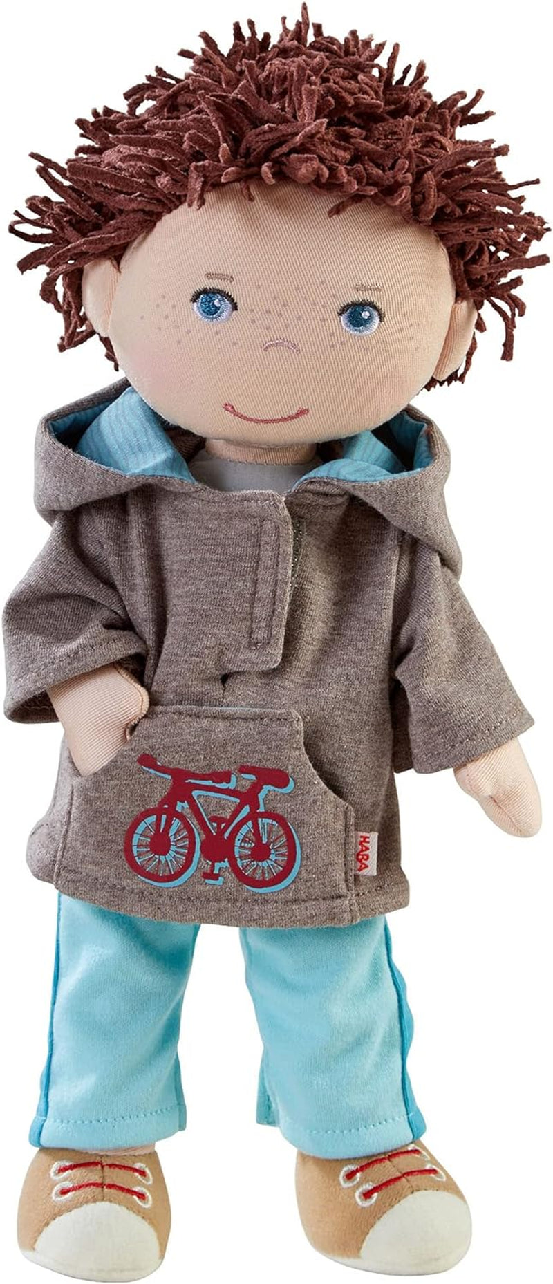 HABA 306528 - Lian Doll - Poupée en peluche pour enfants à partir de 18 mois pour jouer et câliner en matières douces - Taille : 30 cm Naty Shop Dolls Titre par défaut