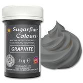 Pâte colorante alimentaire graphite Sugarflair, colorant alimentaire spectral concentré pour crème au beurre, fondant, glaçage, mélanges à gâteaux, macarons et plus encore ! - 25g