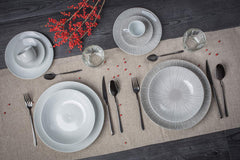 Barazzoni 82000625, Service de table, 18 pièces, 6 personnes, gris, porcelaine Services de table Naty Shop