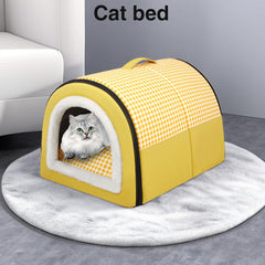 Katzenhöhle | Katzenhaus pour Draußen Winterfest | Katzenhöhle Outdoor pour Katzen | Katzenbett Höhle Katzenhaus Mit Abnehmbarem Waschbarem Matte | Wasserdichtes Wetterfestes Katzenbett Innen Draußen