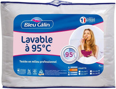 Couette chaude pour 1 personne, Hygiafill lavable à 95°, testée professionnellement, blanc, 140X200Cm, KBOB40 Couettes et couettes Naty Shop