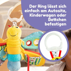 Lamaze Jouet Bébé "Freddie la Luciole" Clip & Go, Jouet de Haute Qualité pour les Tout-Petits, Pendentif Grip pour Renforcer la Relation Parent-Enfant, Dès 0 Mois, Plusieurs Couleurs Bebe Toys Naty Shop