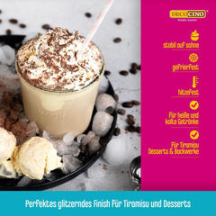 DECOCINO Glitter Cocoa Gold, Poudre de cacao de haute qualité avec paillettes, 100 grammes Naty Shop