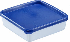 Westmark 4 boîtes de conservation/congélation alimentaire, avec couvercle, capacité : 0,25 l chacune, empilables, plastique, Trio, couleur : transparent/bleu, 25042270 Boîtes de conservation alimentaire Naty Shop
