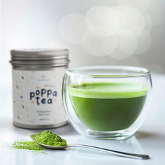 Thé Matcha Poppatea - Cérémonial - Feuilles de thé vert japonais (sac de recharge de 50 g, Matcha avec Chai)
