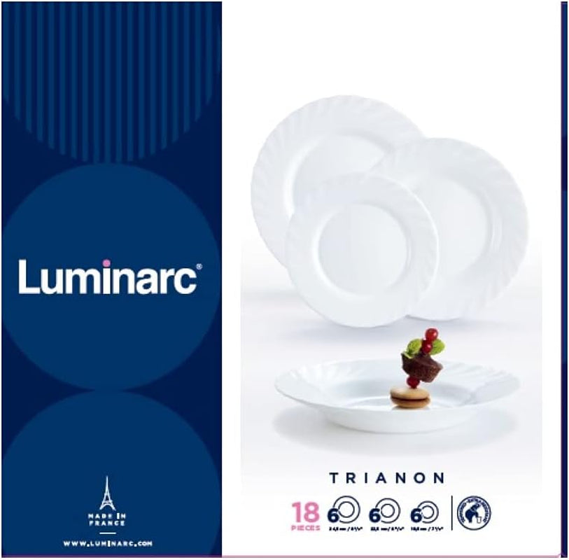 Service de table, blanc, 18 pièces, 00116