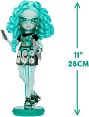 Rainbow High Shadow High Series 3 - Berrie Skies - Poupée mannequin verte - Tenue tendance et plus de 10 accessoires de jeu colorés - Idéal pour les 4-12 ans et les collectionneurs