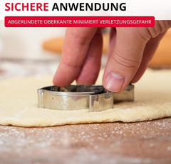 Westmark Sparrow Emporte-pièce – Emporte-pièce en acier inoxydable – Forme précise pour biscuits, pâte et plus encore – Emporte-pièces de Pâques et de Noël, 8 cm