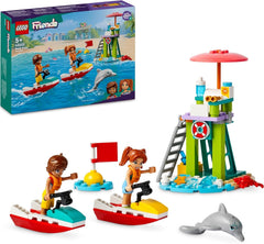 Tour d'observation des sauveteurs LEGO Friends avec jet skis, jouet pour enfants, idée cadeau pour filles et garçons à partir de 5 ans avec 2 figurines et dauphin, jouet jet ski 42623 Jeux de construction Besuche den LEGO-Store Titre par défaut