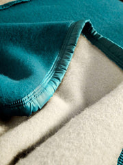 Toison D'Or Volta Woolmark Couverture en laine, 240 cm X 260 cm, taille Paon, Queen (UK. Standard) Couettes et couettes Naty Shop