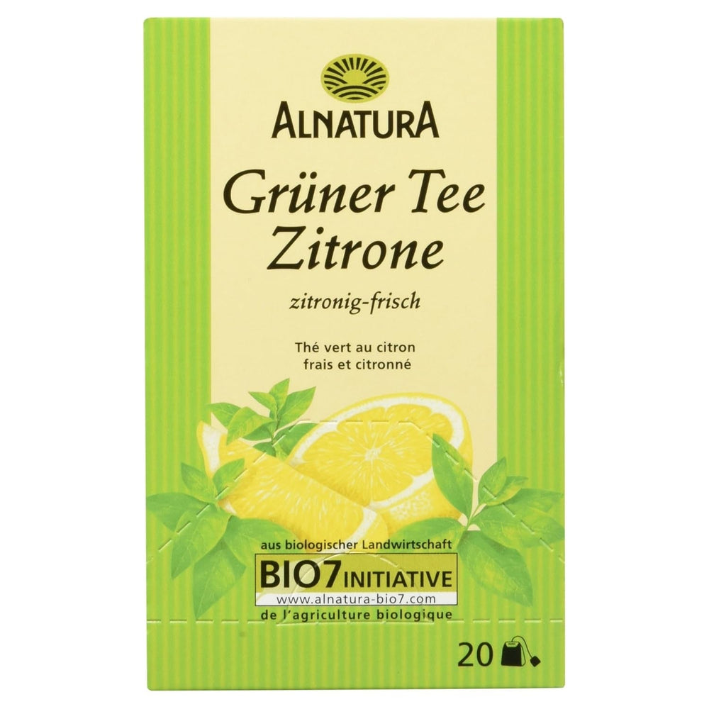 Thé vert bio au citron, 20 sachets, 40 g