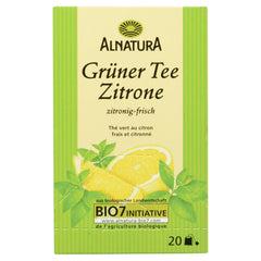 Thé vert bio au citron, 20 sachets, 40 g