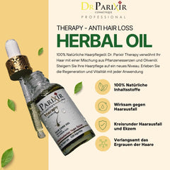 Sérum Anti-Chute Dr Parixir - Solution efficace à l'huile d'olive et au romarin, 30 ml | Réduit la chute des cheveux et renforce les racines des cheveux Naty Shop Hair Care