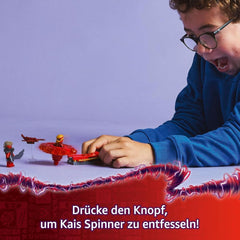 LEGO NINJAGO Kai's Dragon Spinjitzu Spinner - Jouet Action Ninja avec 2 figurines - Petit ensemble de jeu pour enfants - Idée cadeau pour garçons et filles à partir de 6 ans 71823 Ensembles de construction Besuche den LEGO-Store