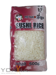 Riz Miyako Japon pour sushi, grains ronds, 0,5 kg