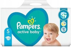 Couches Pampers taille 5 (11-16 kg), couches Active Baby, 110 pièces, protection contre les fuites toute la journée Mère et Bébé Naty Shop