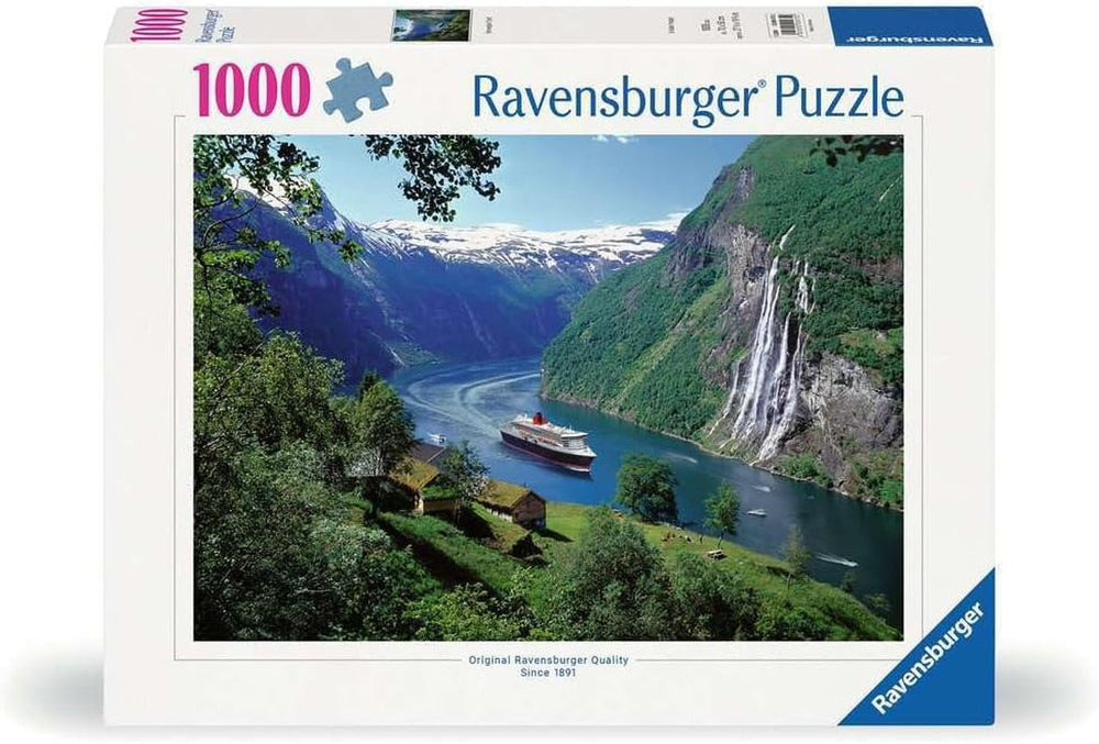 Ravensburger Puzzle 12000475 - Fjord norvégien - Puzzle 1000 pièces pour adultes et enfants à partir de 14 ans, puzzle paysage norvégien Puzzle Naty Shop Nouveau design