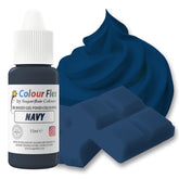 Colorant alimentaire à base d'huile Sugarflair Colourflex, bleu marine, colorant alimentaire liquide hautement concentré, colorant alimentaire pour crème au beurre, chocolat, pâte, fondant, glaçage et plus encore - 15 ml