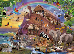 Ravensburger puzzle pentru copii - 10038 Unterwegs Mit Der Arche - Puzzle cu Arca lui Noe pentru copii începând cu vârsta de 7 ani, cu 150 de piese în format XXL Puzzle Naty Shop