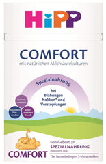 Formule spéciale HiPP Confort (4 x 600 g), dès la naissance, à teneur réduite en lactose, pour la gestion diététique des coliques, ballonnements et constipation