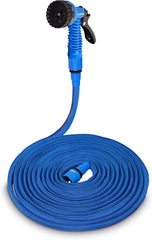 Goodyear - Tuyau d'arrosage 3 couches flexible, sans torsion et léger en latex et textile haute densité de 30 m, raccords rapides ½" et ¾" + pistolet 7 fonctions