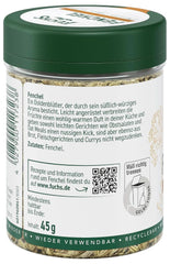 Fuchs - Fenouil entier - saveur douce et épicée pour salades de fruits - 45 g Condimente Naty Shop