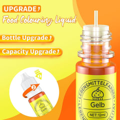Set de colorants alimentaires liquides 12 x 12 ml Naty Shop