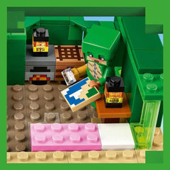 LEGO Minecraft The Turtle Beach House Maison de jouets avec accessoires pour filles et garçons à partir de 8 ans, ensemble avec animaux et personnages du jeu vidéo, cadeau pour les joueurs 21254 Jeux de construction Besuche den LEGO-Store